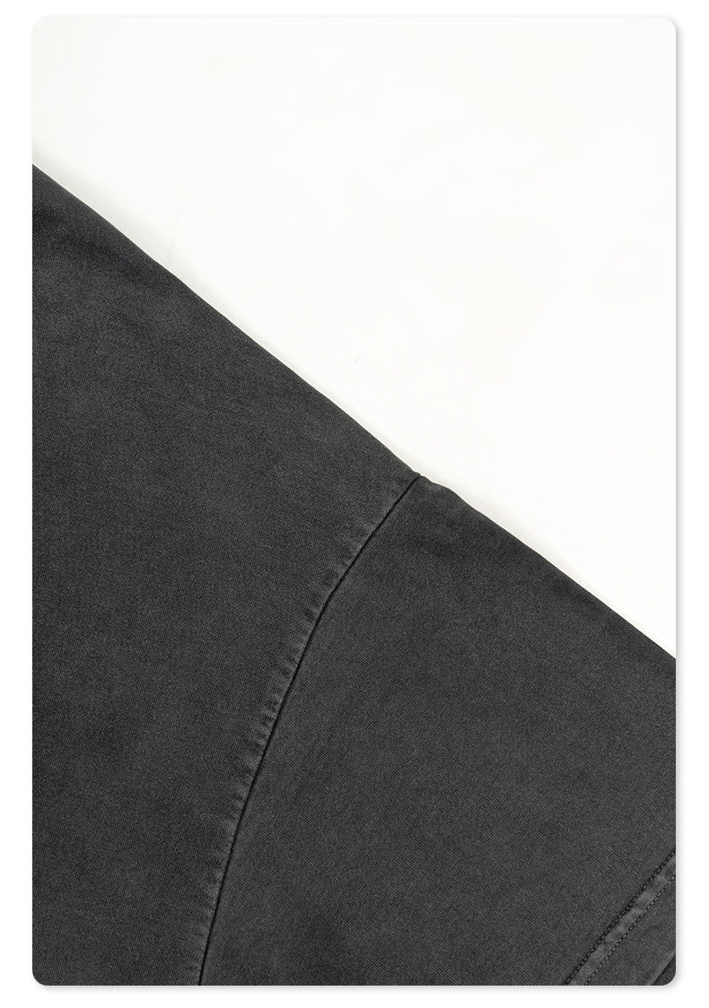 Washed Print Oversize Short-sleeve T-shirt WN6422