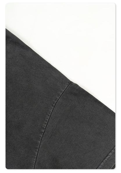 Washed Print Oversize Short-sleeve T-shirt WN6422