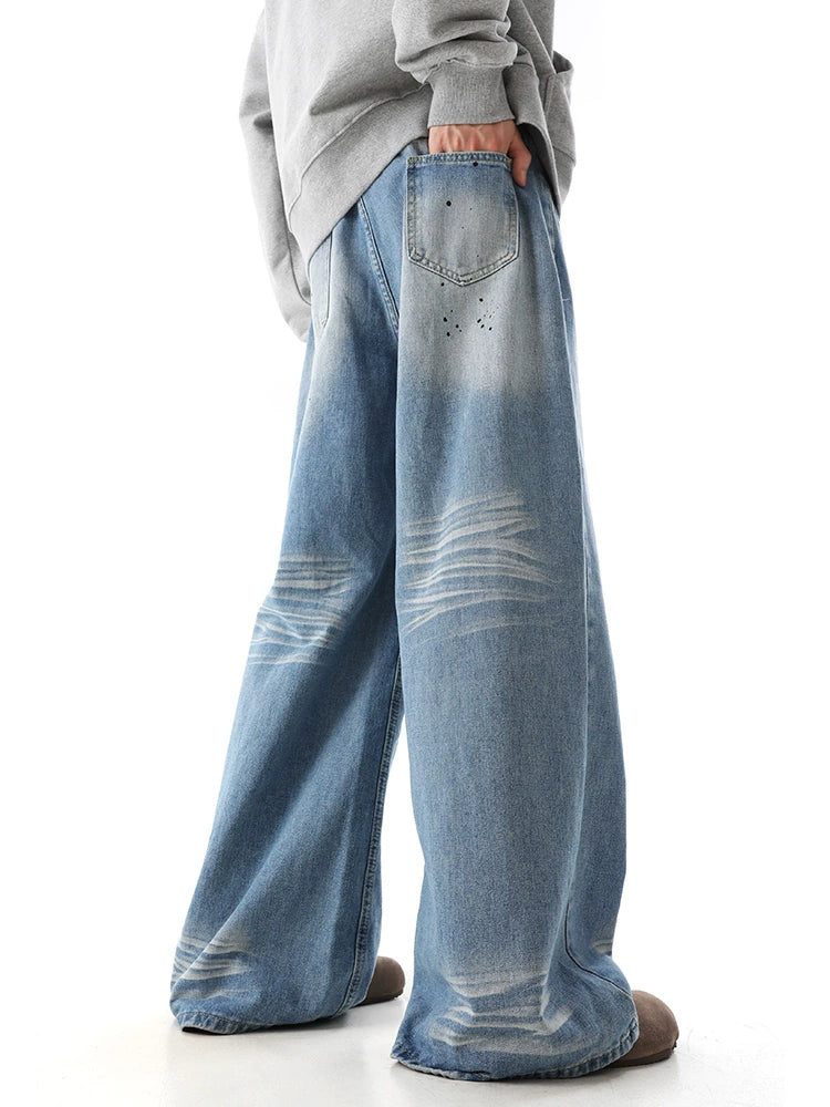 Wide-Leg Straight Denim Jeans WN10280