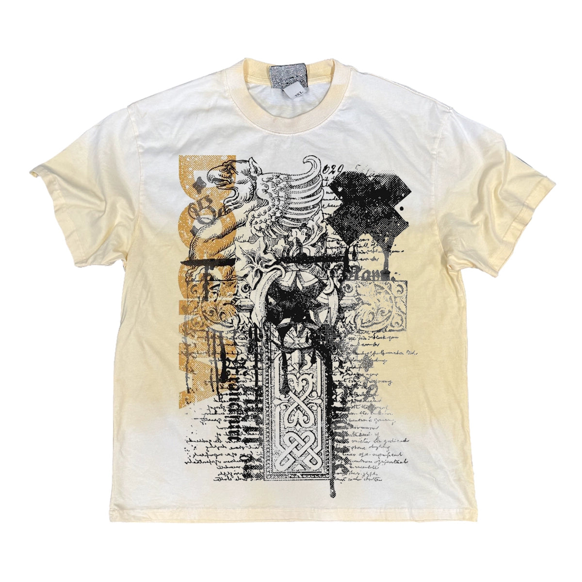 Graphic Print Washed Oversize Short Sleeve T-Shirt WN16887