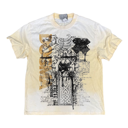 Graphic Print Washed Oversize Short Sleeve T-Shirt WN16887