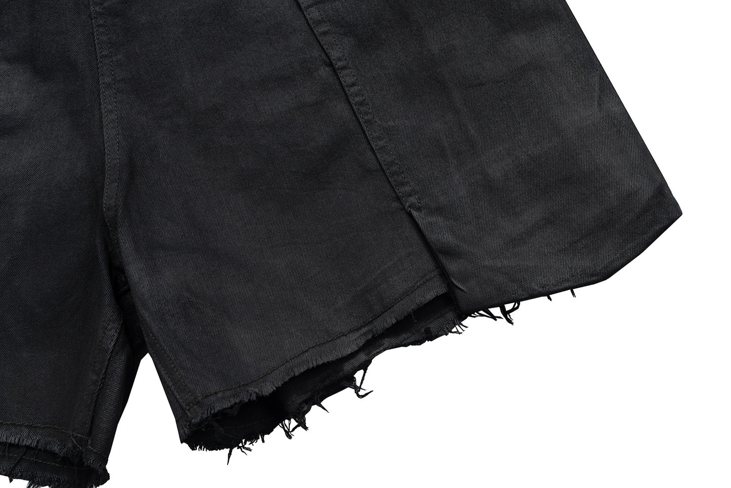 Washed Coating Cargo Pocket Denim Half Pants WN25714