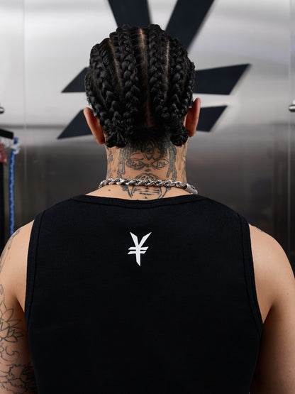 Graphic Letter Print Ribbed Tank Top WN20987