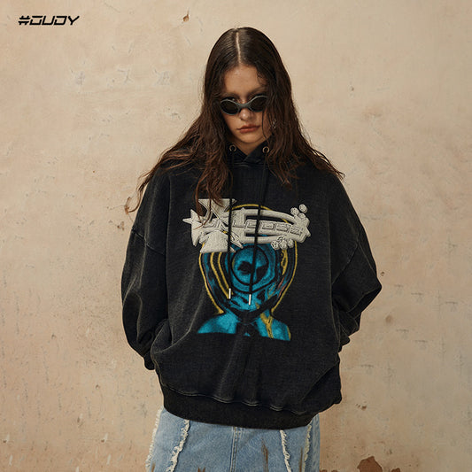 Washed Heavyweight Pullover Hoodie WN12629