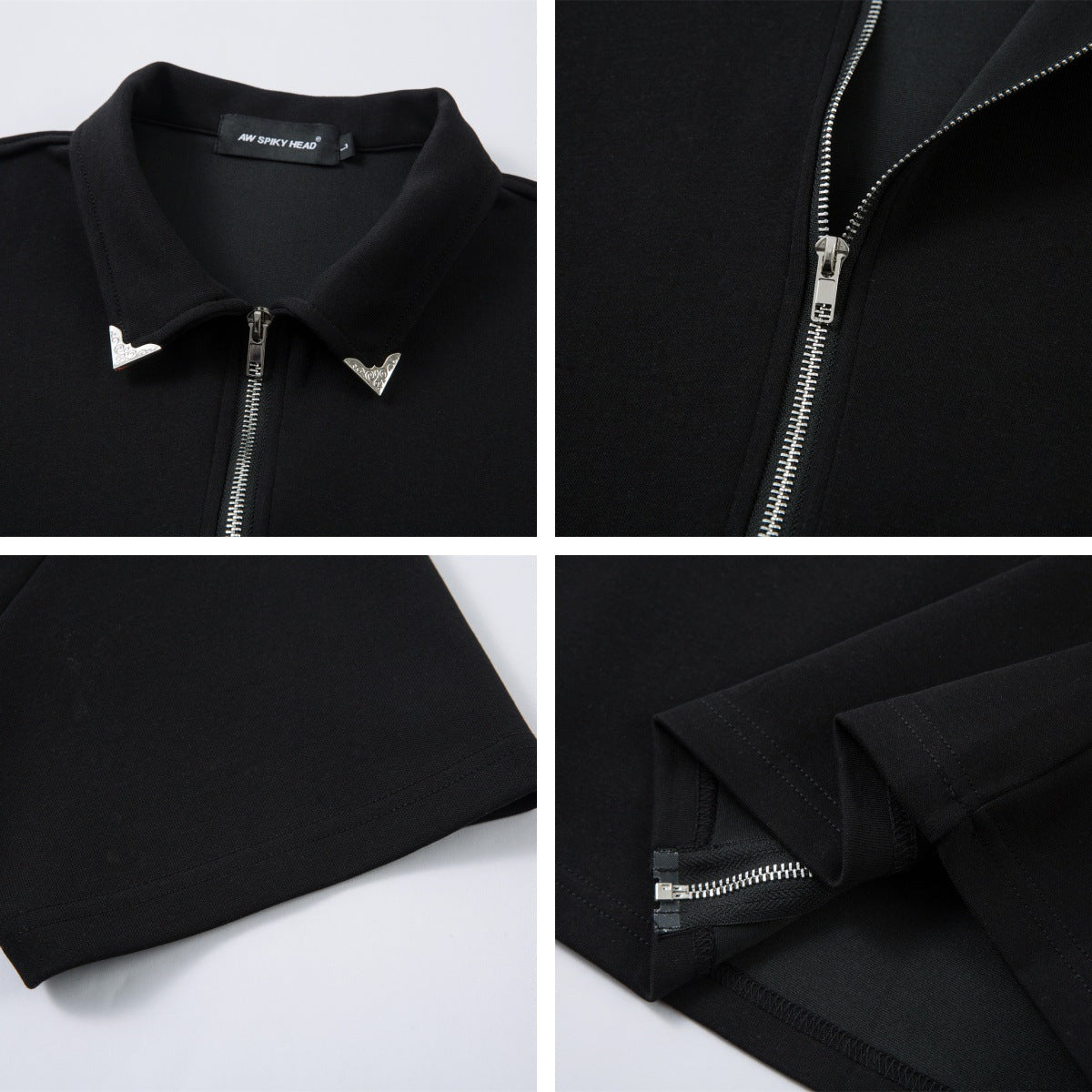 Full Zip Polo Collar Short Sleeve Shirt WN26805