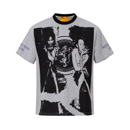 Creative Figure Print Short Sleeve T-Shirt WN26050