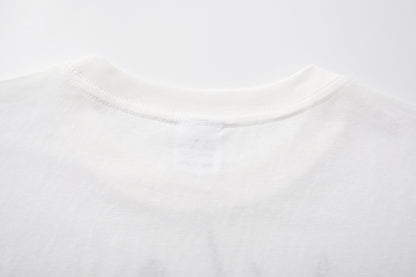 Snowflake Cotton Print Short Sleeve T-Shirt WN25874