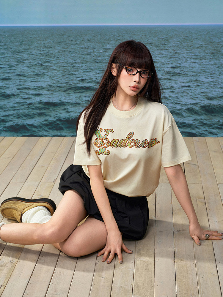Embroidery Logo Short Sleeve T-Shirt WN23237