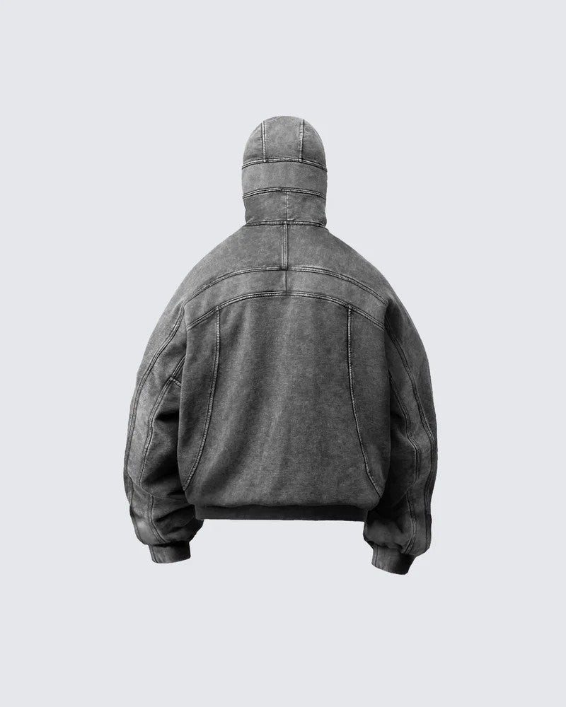 Eye-Opening Long-Zipper Hoodie WN27928