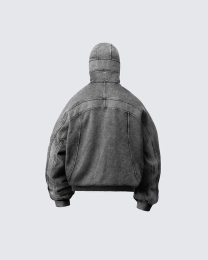 Eye-Opening Long-Zipper Hoodie WN27928