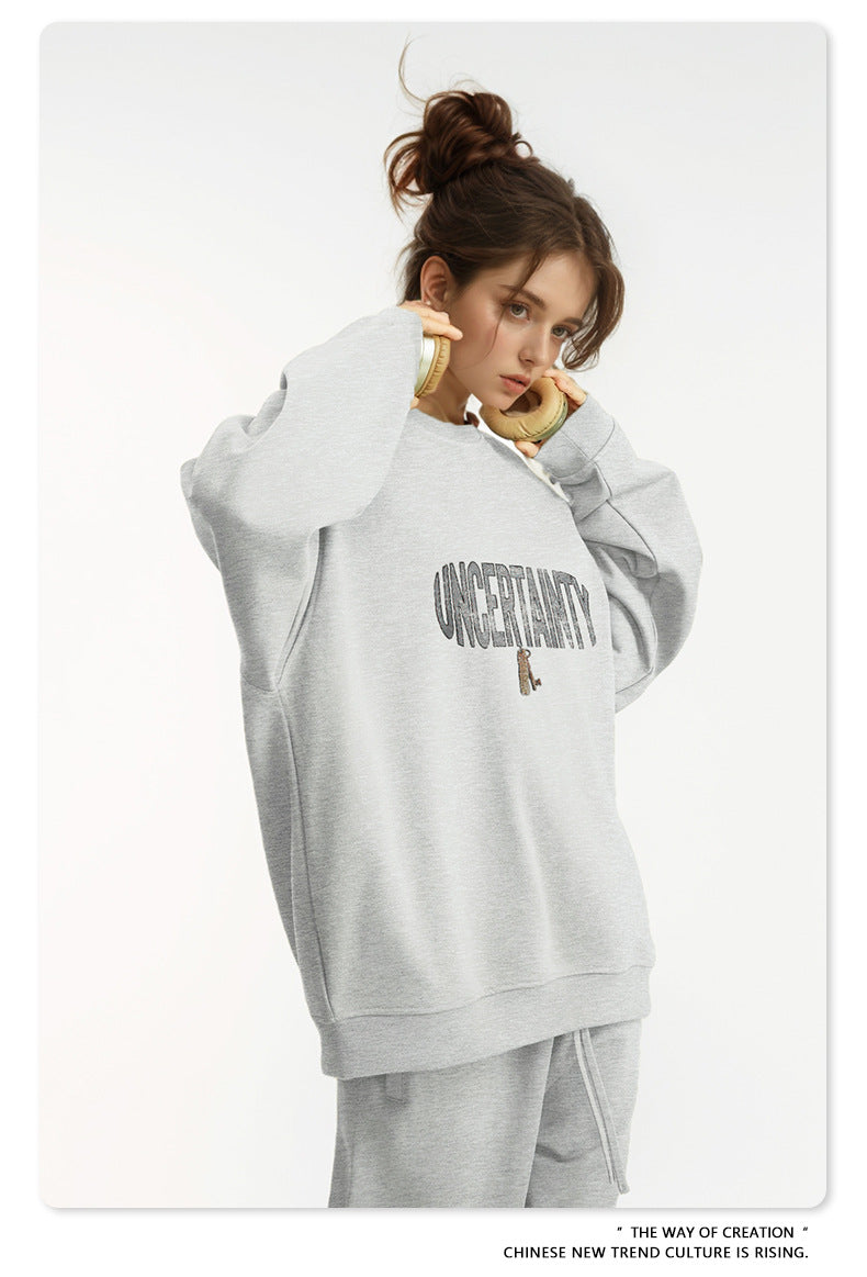 Oversize Round Neck Sweatshirt WN9939