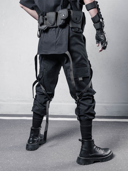 Functional Multi-Pocket Cuffed Cargo Pants WN22567