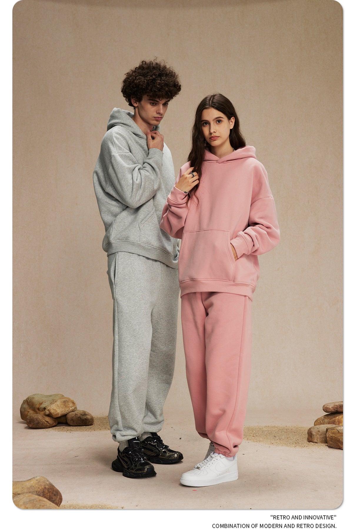 Oversize Plain Hoodie WN9968