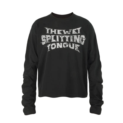 Crack Letter Long Sleeve T-Shirt WN26613