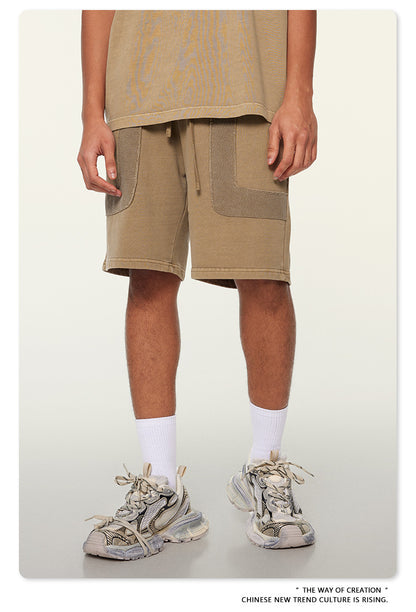 Washed Heavyweight Short Sleeve T-Shirt & Short Sweatpants Setup WN6167