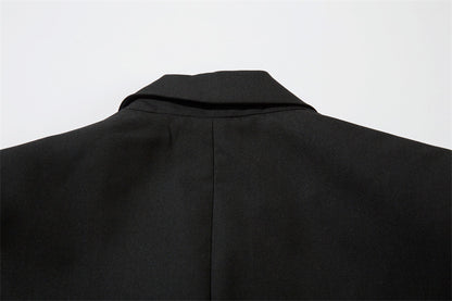 Double-Breasted Wide-Lapel Tailored Jacket WN11115