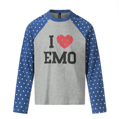 Graphic Letter Polka Dot Print Long Sleeve T-Shirt WN25397