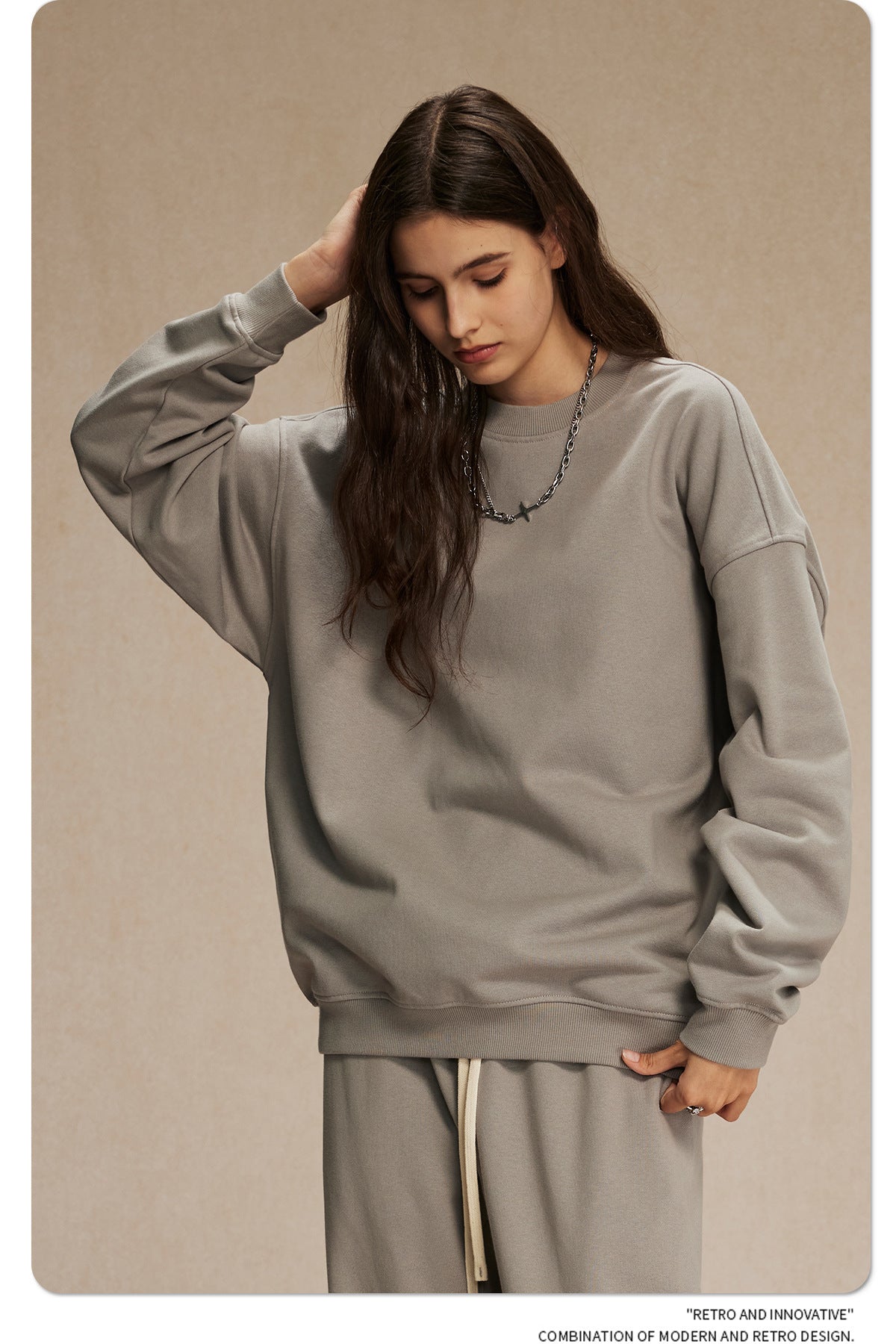 Oversize Crewneck Sweatshirt WN9972