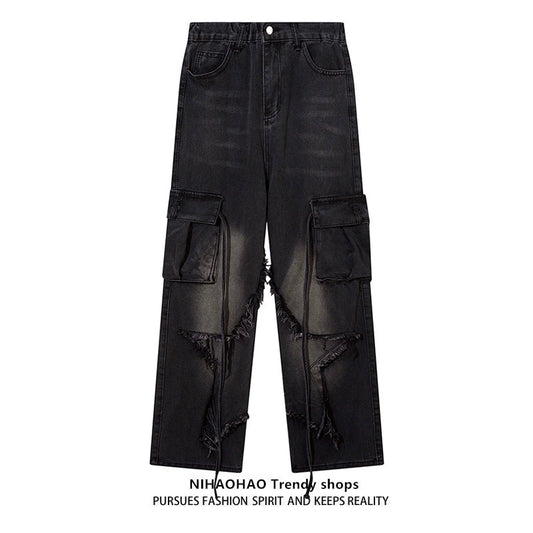 Multi Pocket Workwear Denim Jeans WN5411