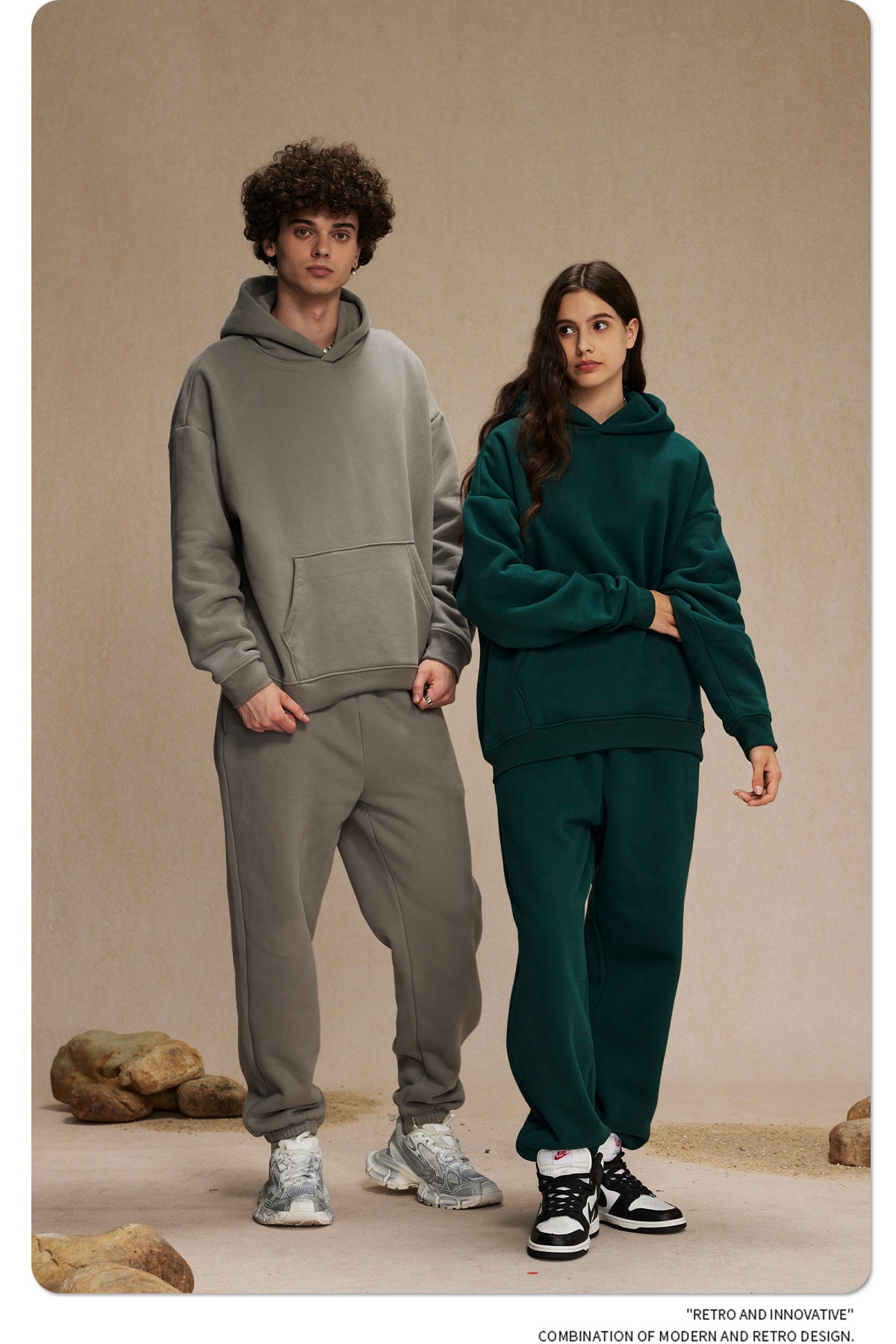 Oversize Plain Hoodie WN9968