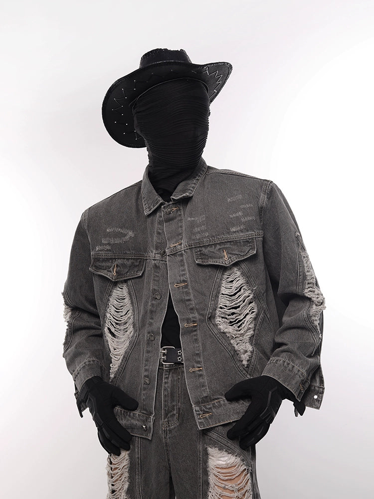 Damage Design Denim Jacket & Denim Pants Setup WN18605