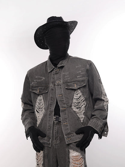 Damage Design Denim Jacket & Denim Pants Setup WN18605
