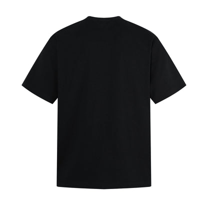 Damage Portrait Print Short Sleeve T-Shirt WN25495