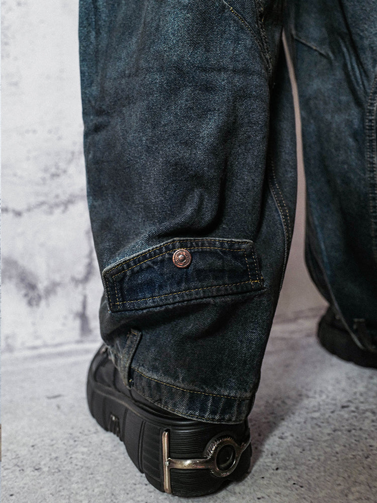 Wash Curved Denim Jeans WN15927