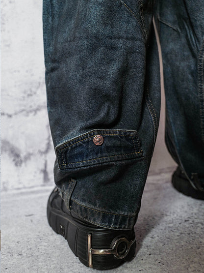 Wash Curved Denim Jeans WN15927