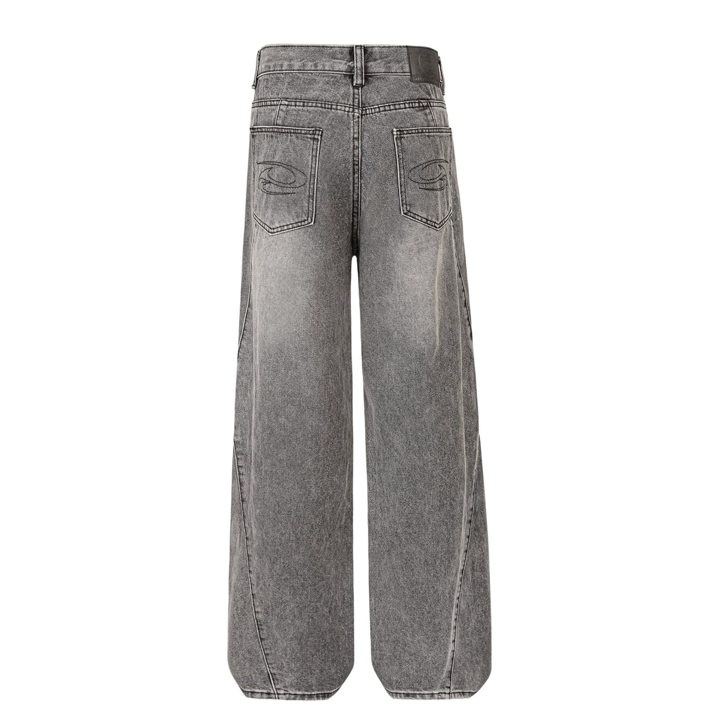 Denim-Jeans wn11572 gewaschener Strait-leg-Leg