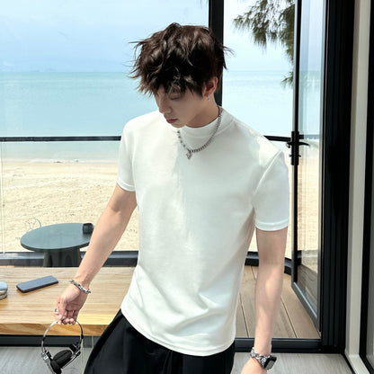 Mock Neck Short Sleeve T-Shirt WN25352