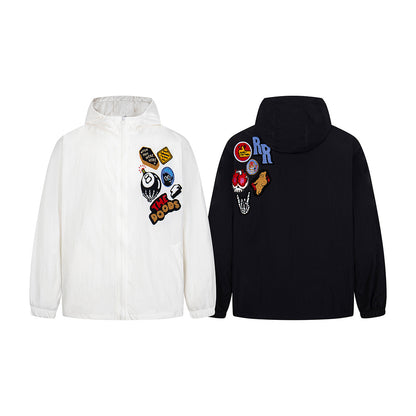 Snap Button Metal Detail Oversize Hoodie WN18523