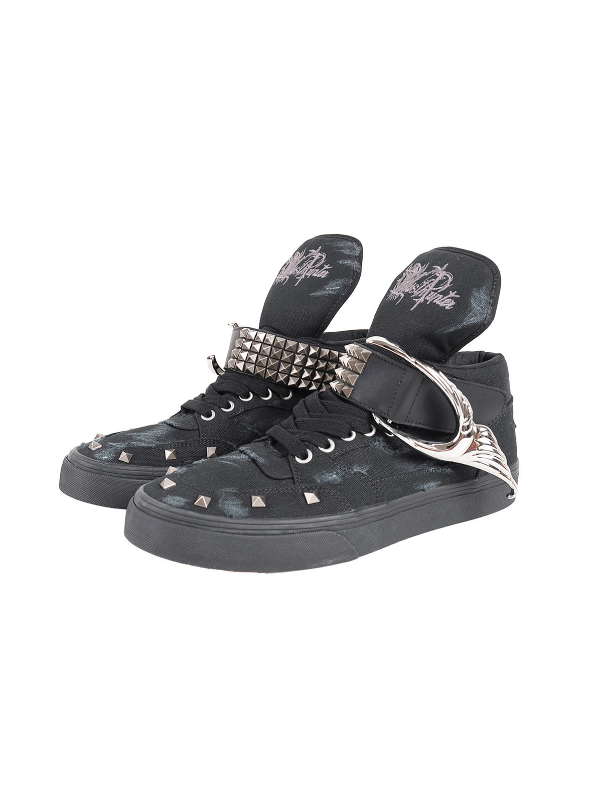 Metal Wing Stud Lace-Up Sneakers WN26709