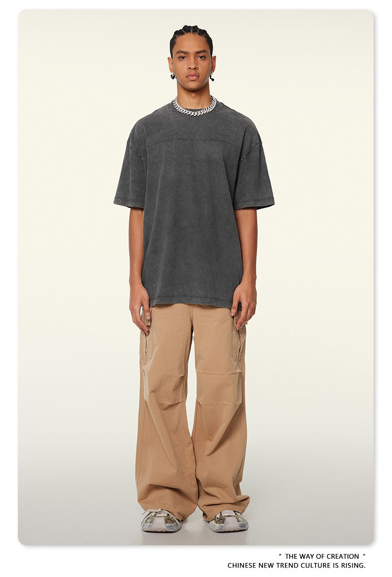 Washed Heavyweight Oversize Short Sleeve T-Shirt WN6078