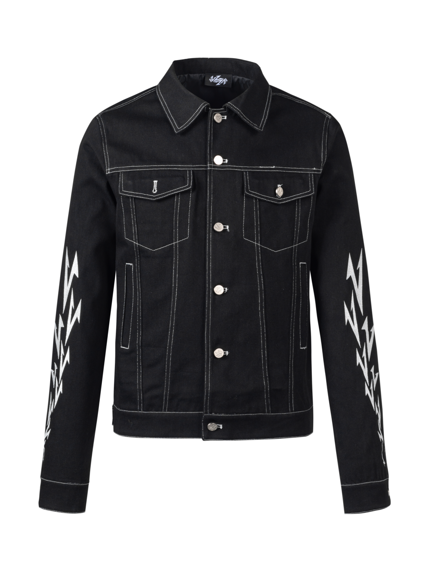 Deconstruction Embroidery Denim Jacket WN20999