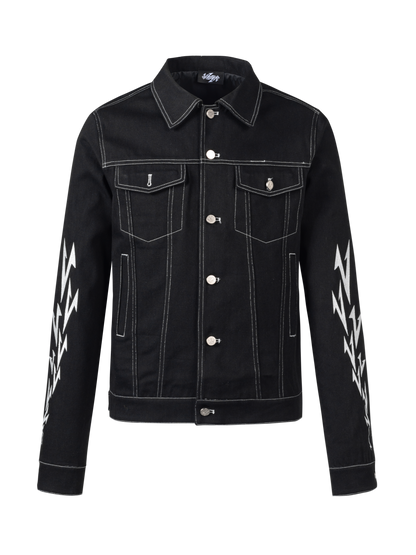 Deconstruction Embroidery Denim Jacket WN20999