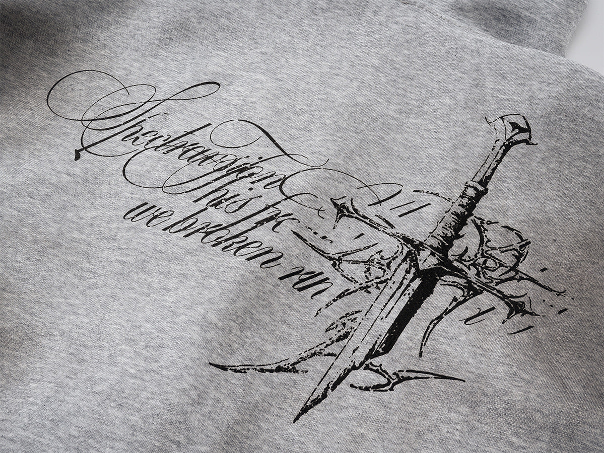 Dirty Dye Cross Heavyweight Pullover Hoodie WN23066