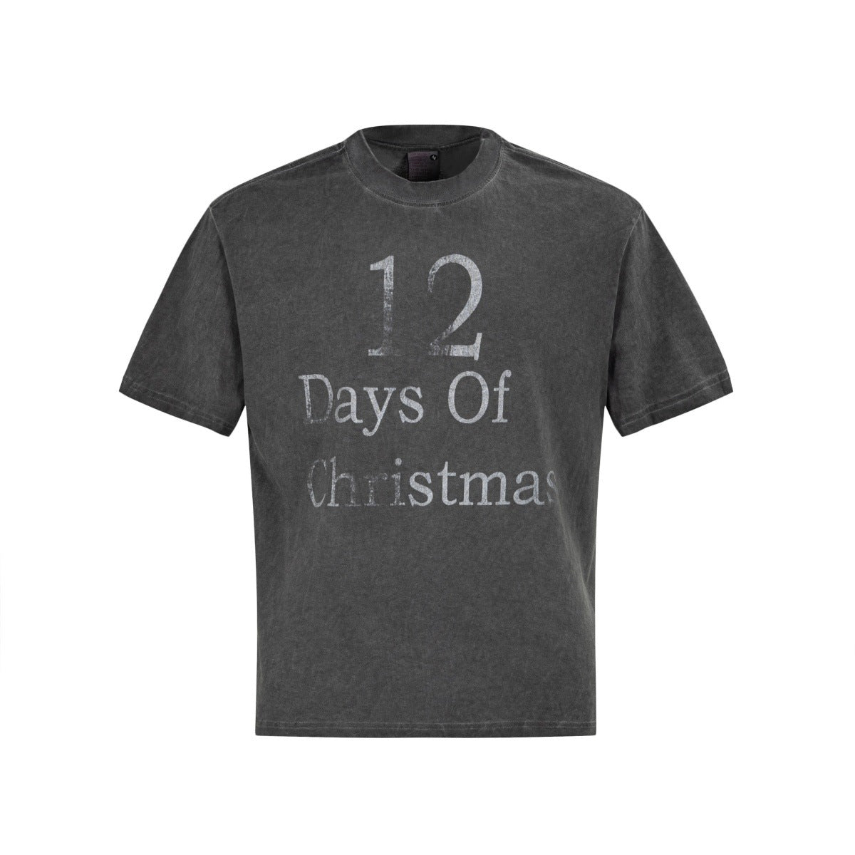 Washed Letter Print Oversize Short Sleeve T-Shirt WN26111