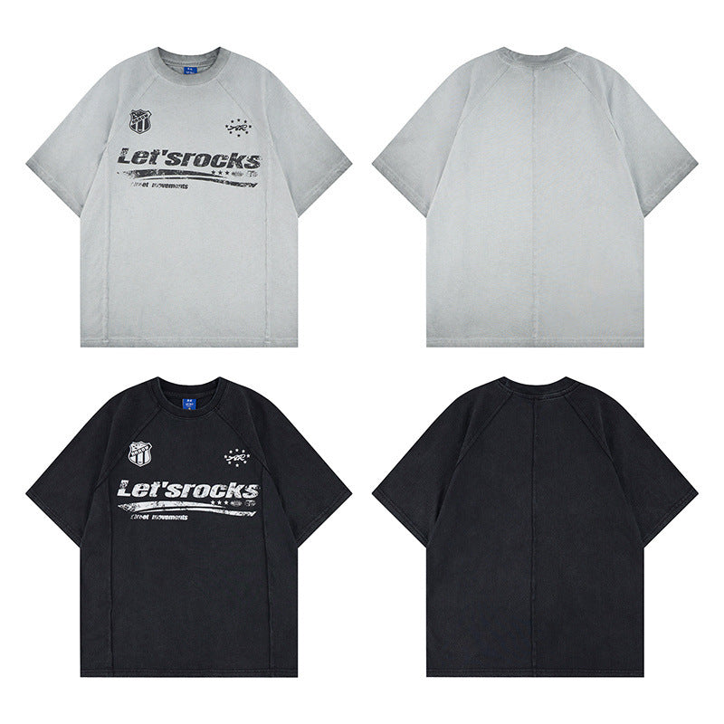 Washed Logo Print Short Sleeve T-Shirt WN25811