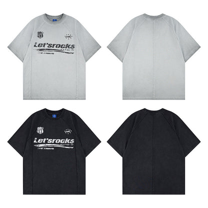 Washed Logo Print Short Sleeve T-Shirt WN25811