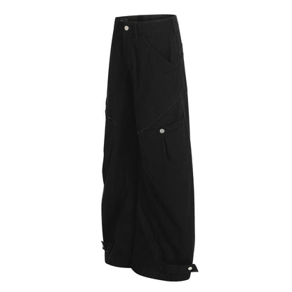 Curved Panel Wide Leg Pants WN26004