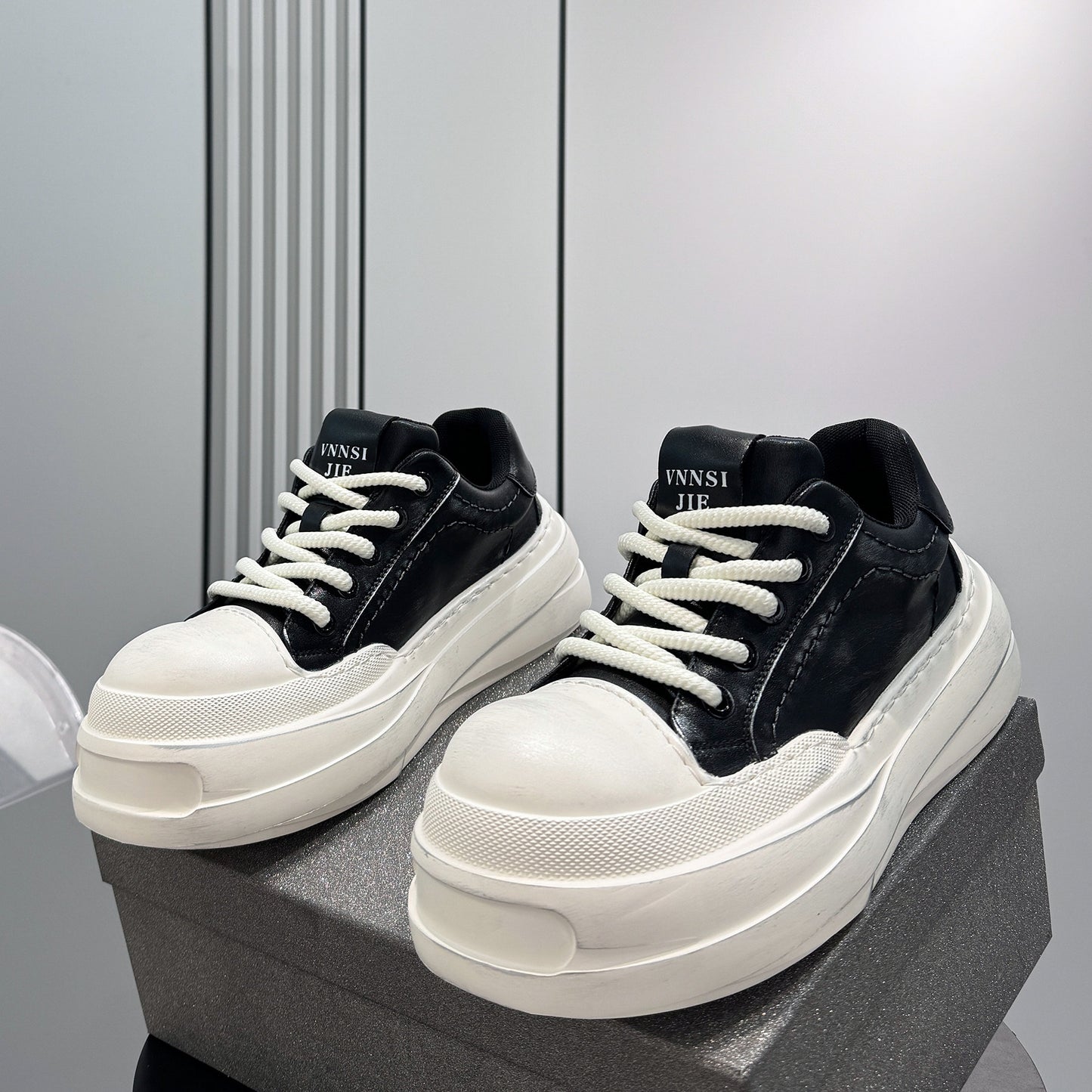 Lace Up Platform Thick Sole Sneakers WN24638