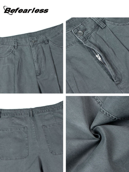 Washed Panel Wide Leg Pants WN26253