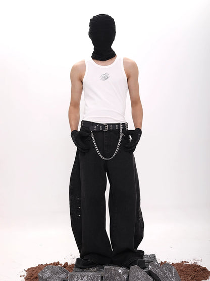 Metal Letter Design Tank Top WN18663