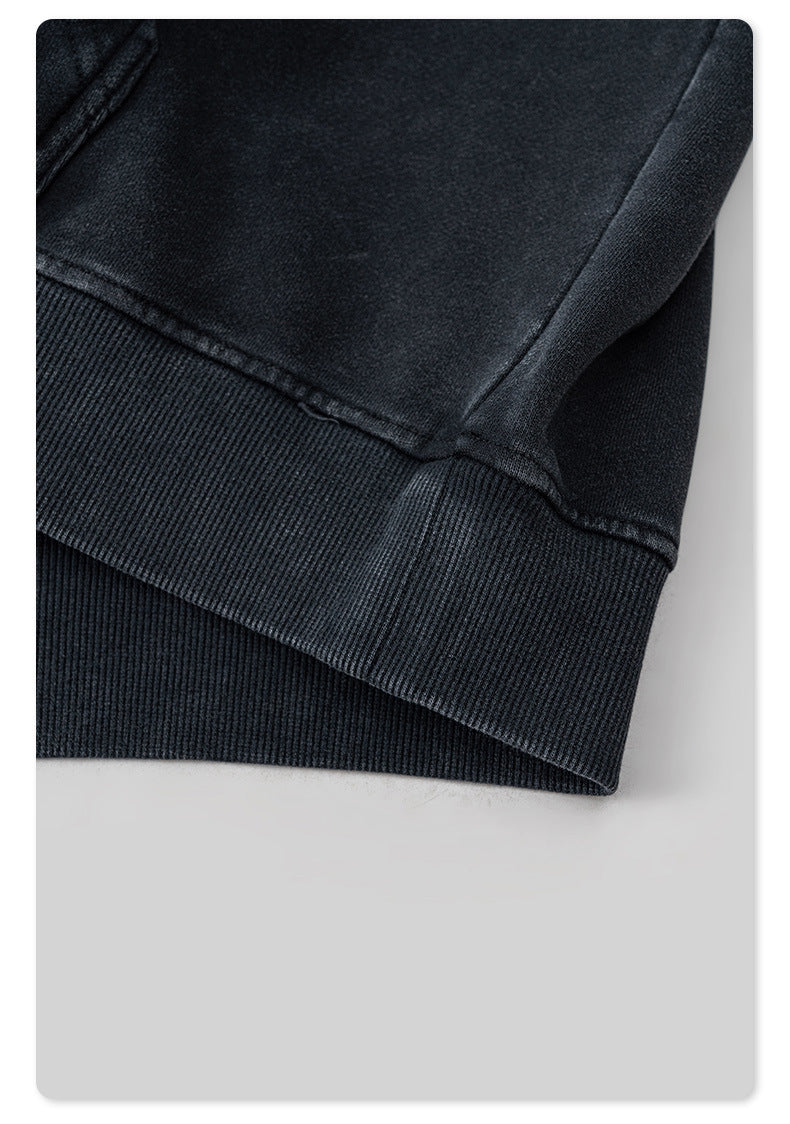 Washed  Heavyweight Print Hoodie WN7888