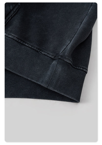 Washed  Heavyweight Print Hoodie WN7888