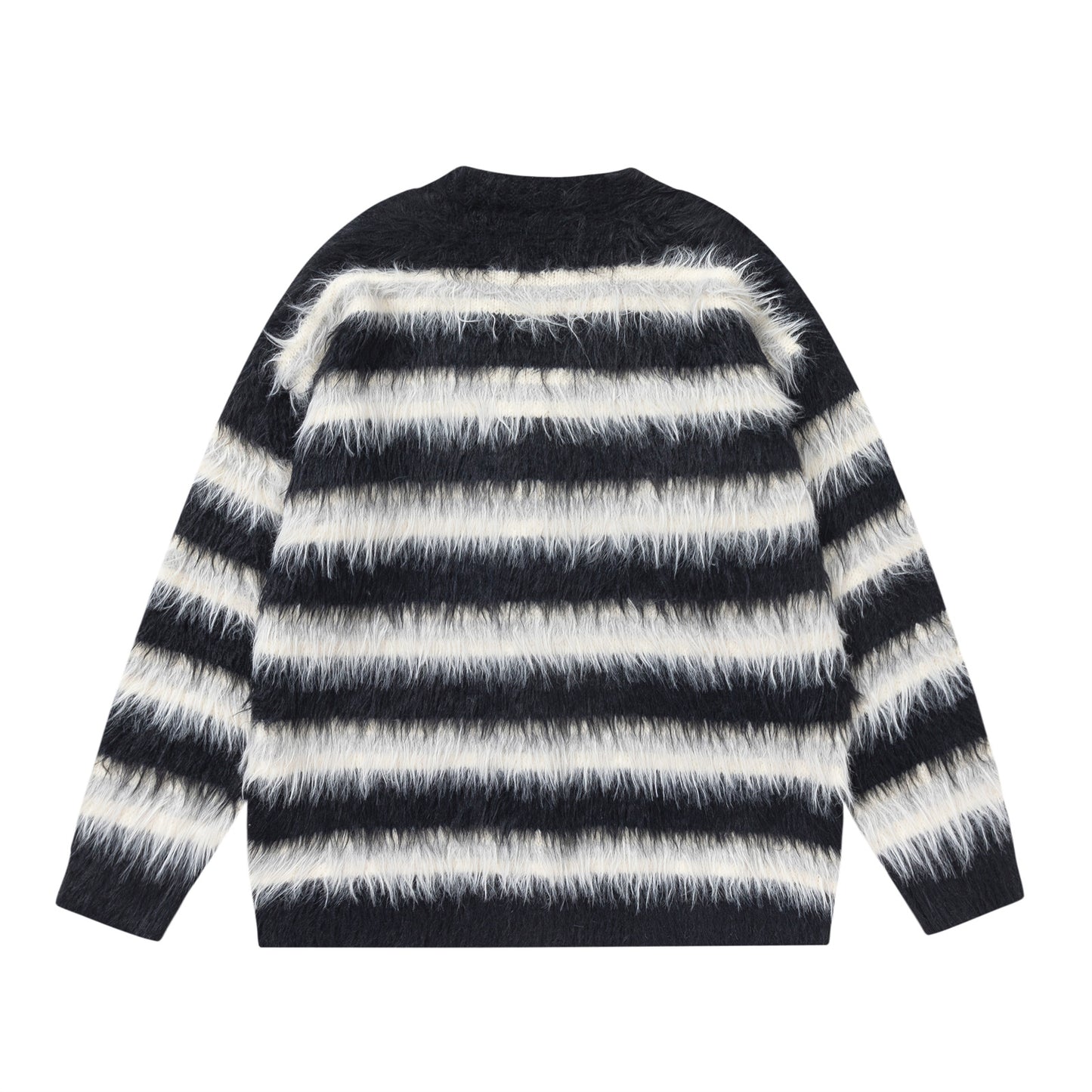 Stripe Heart Embroidery Collegiate Knit Cardigan WN11522