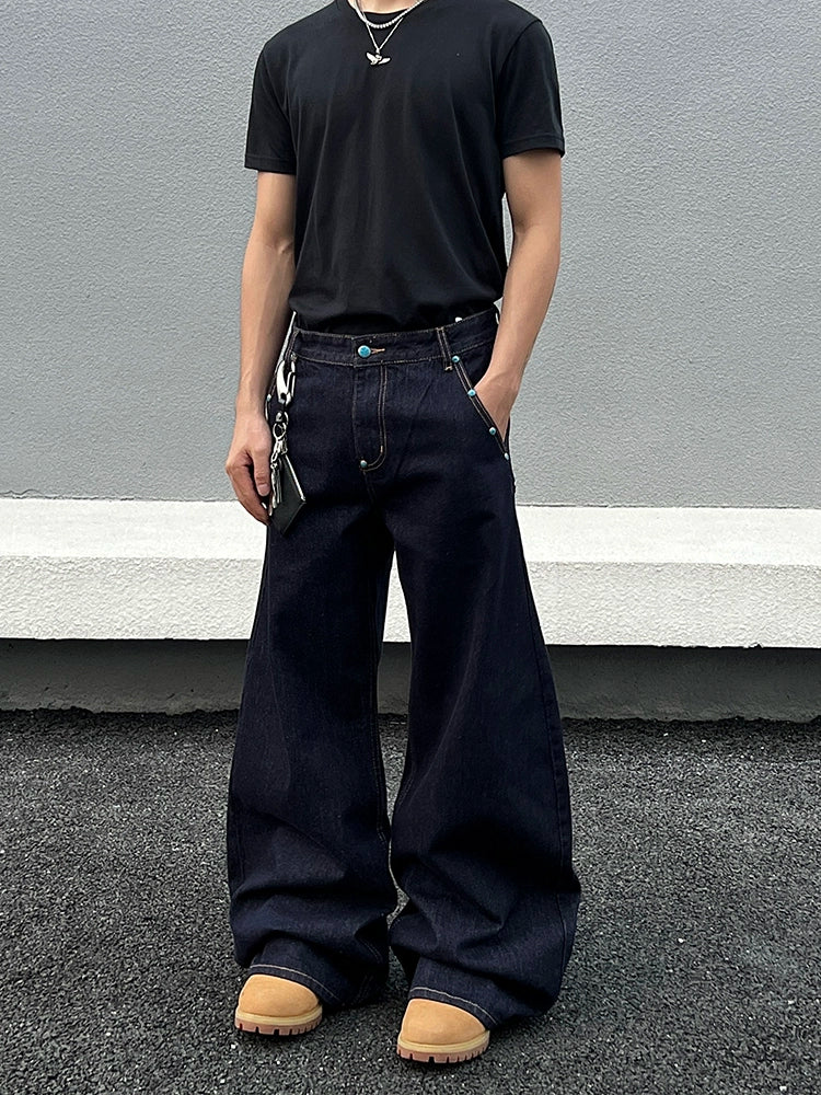 Wide Leg Denim Jeans WN21458