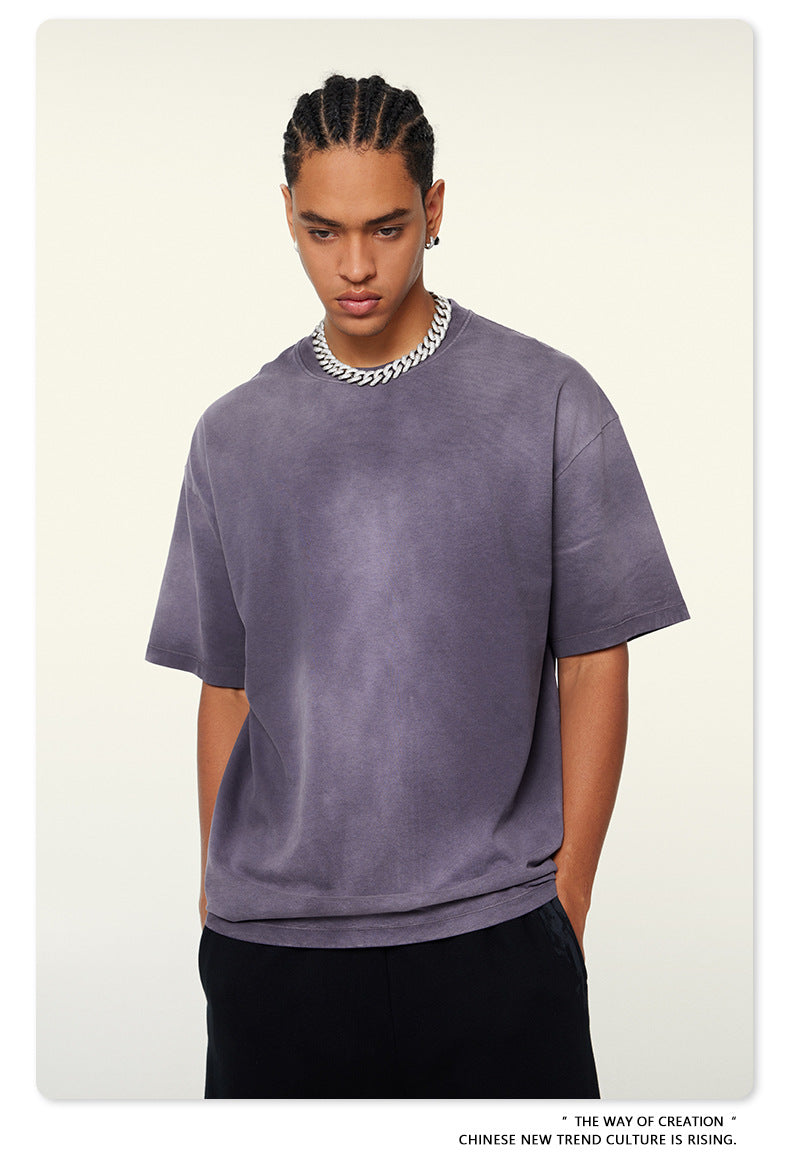 Washed Oversize Short-sleeve T-shirt WN6443