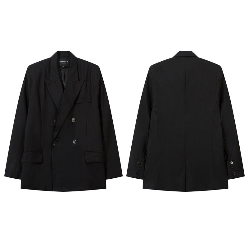 Double-Breasted Wide-Lapel Tailored Jacket WN11115